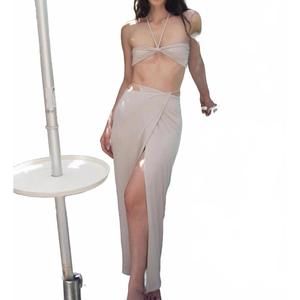 NEW JADE SWIM avi maxi skirt in bone